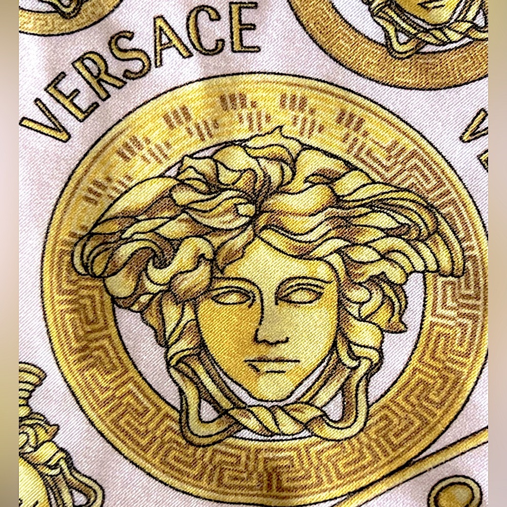 🤩 Versace Medusa Amplified Pink Gold King Pillowcase RN# 118861
